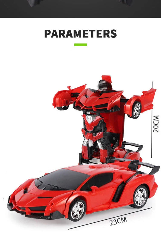 KTX-352787 2-in-1 Remote Control Car and Robot Transformation Model for Kids