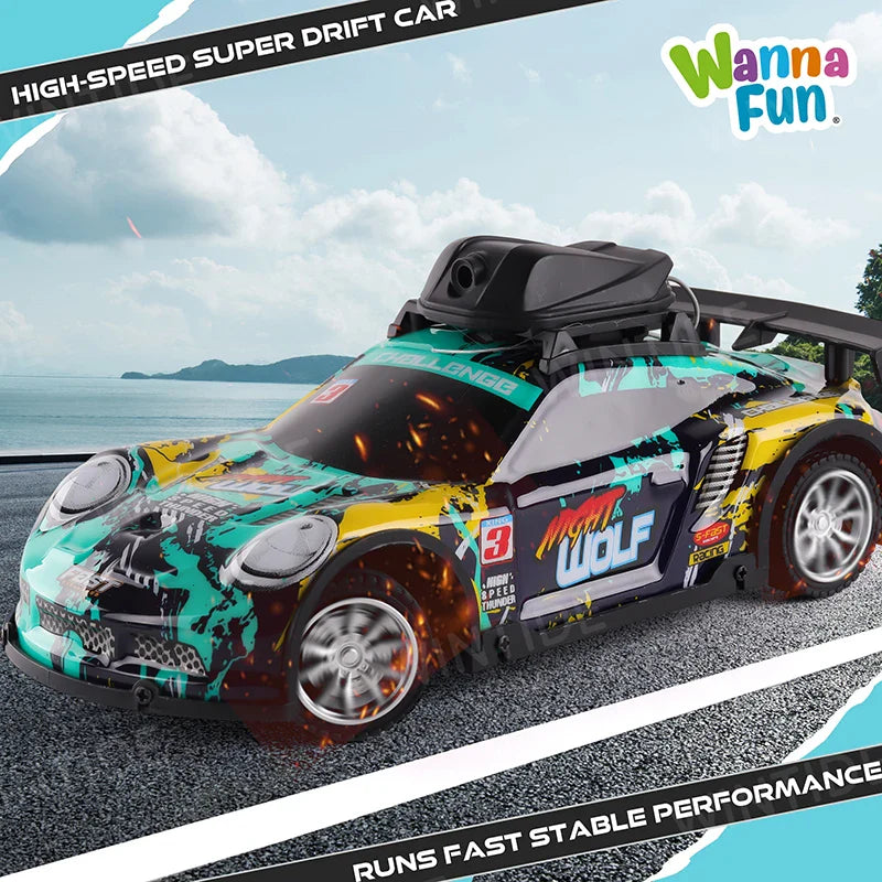 KTX-722515 2.4G Remote Control Racing Drift Car with FPV Camera and Lights for Kids