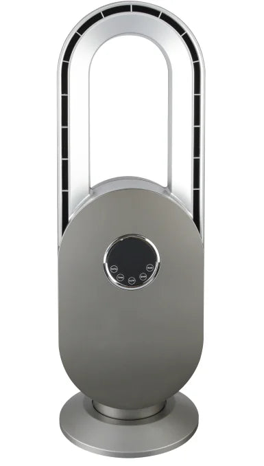 KTX-180627 Bladeless Floor Standing Fan with Touch Control and Remote - 45W Power, 15-Hour Timer, Multiple Modes