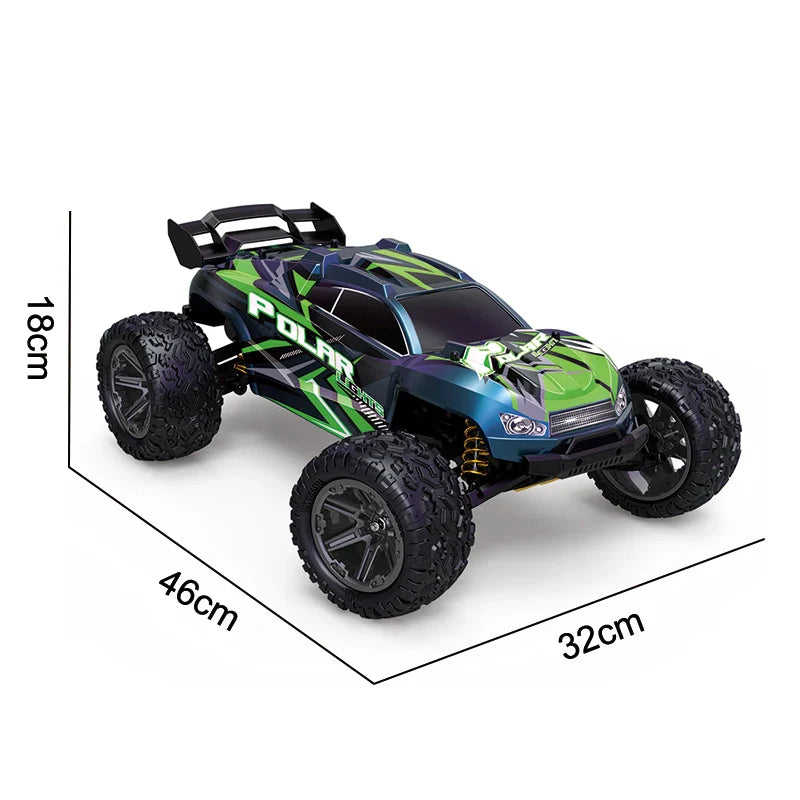KTX-199379 1/8 Scale 4WD Remote Control Car - Fast 45 km/h, Waterproof, Flip & 360° Rotate, 100m Range, 2.4G for Ages 5+