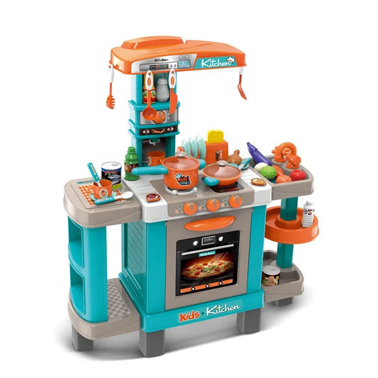 KTX-638867 Realistic Miniature Dollhouse Kitchen Toy Set for Kids, Ages 2-7, Plastic Kitchen Accessories