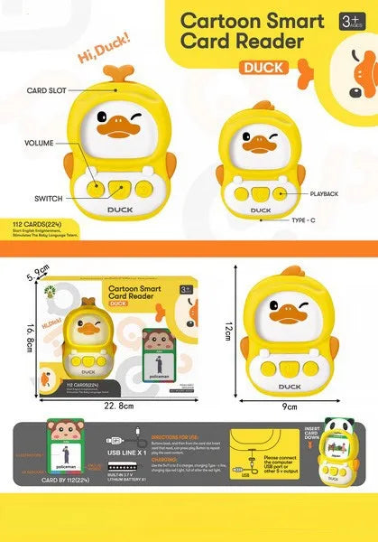 KTX-545171 Montessori Educational Talking Flash Card Learning Toy for Children