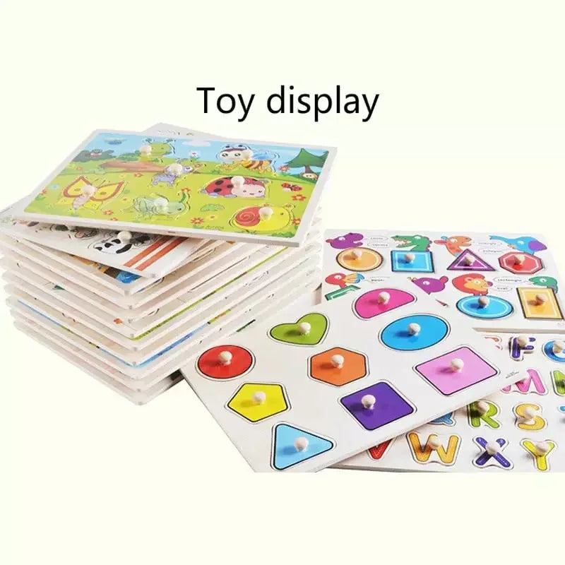 KTX-071379 Colorful Educational Wooden Jigsaw 3D Puzzle for Children, 30x23 cm, Suitable for Ages 3+
