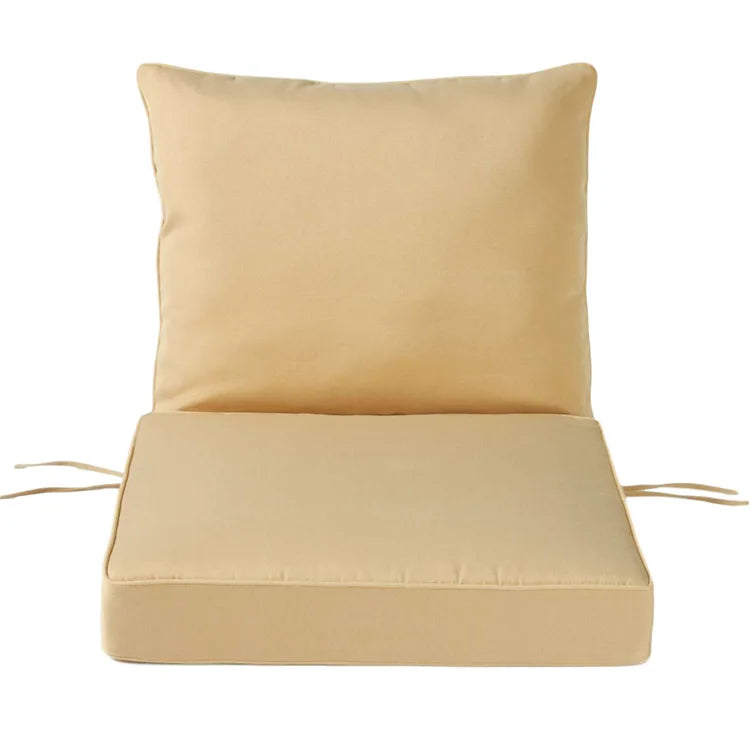 KTX-561811 Outdoor Deep Seat Cushion Set for Patio Furniture - 50 Water-Resistant Polyester Rectangular Cushions