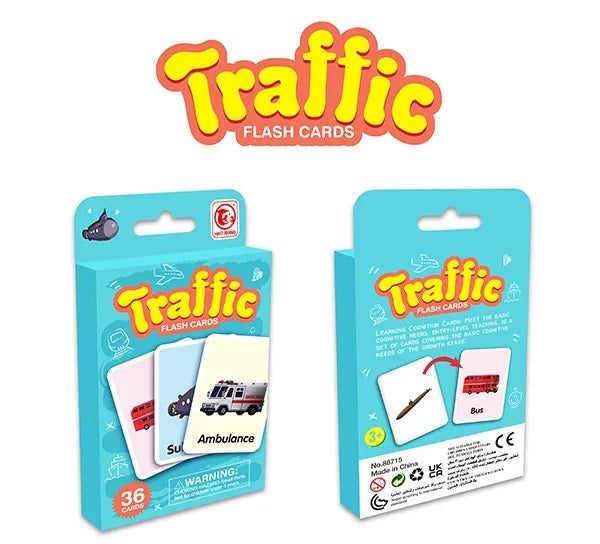 KTX-905619 Early Learning Math Educational Cards - 36 Piece Set for Kids