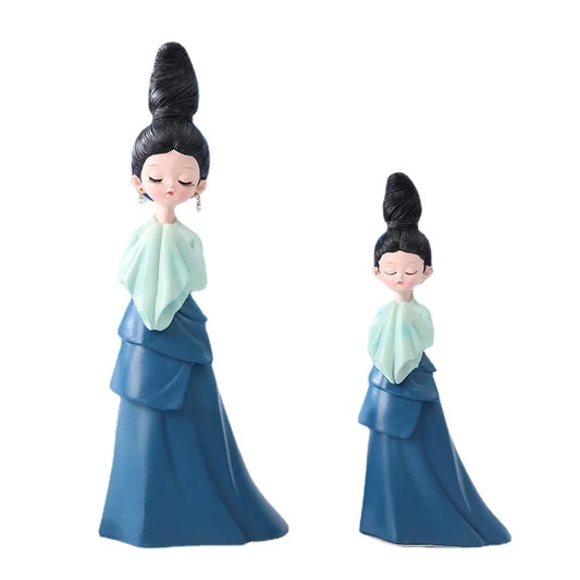 KTX-109587 Antique Inspired PVC Action Figure of Chinese Beauty Lady