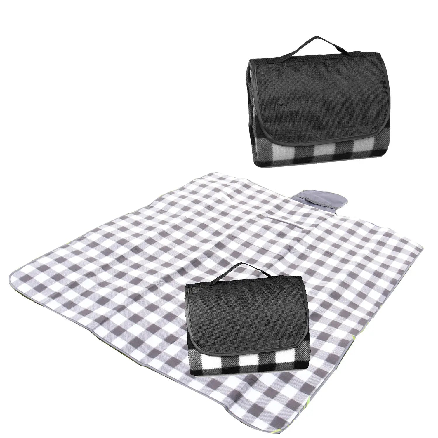 KTX-742611 Large Waterproof Picnic Mat - Thick, Roll-Up, Padded Outdoor Blanket for Beach and Outdoor Use