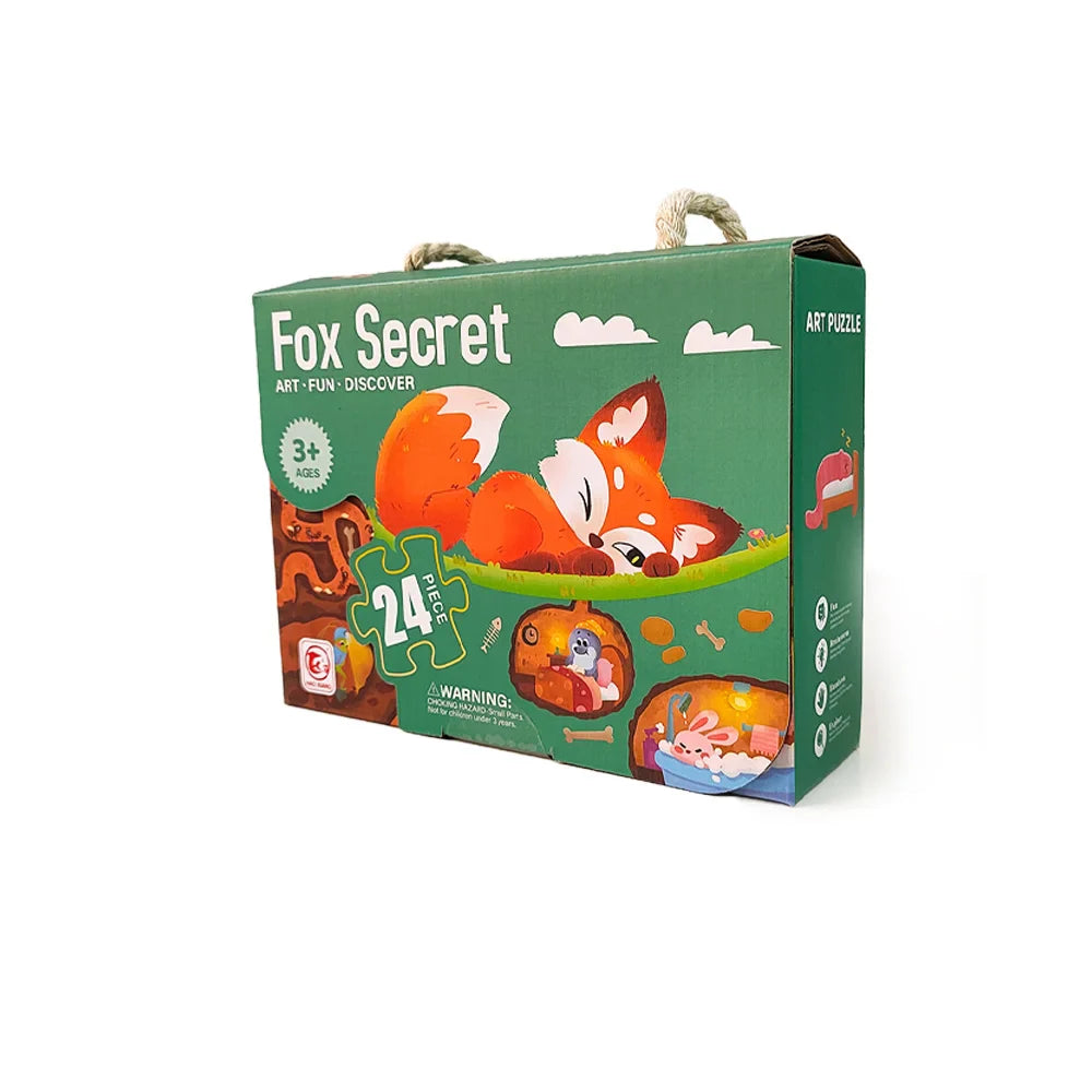 KTX-842003 Fox Themed Custom Jigsaw Puzzle for Children - Engaging Educational Board Game