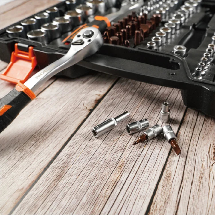 KTX-804371 Heavy Duty 197-Piece Mechanical Tool Socket Set