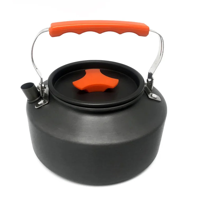KTX-451155 Stainless Steel and Ceramic Camping Cookware Set for Outdoor Cooking