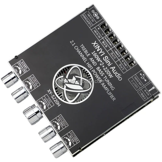 KTX-386259 2.1 Channel Bluetooth 5.0 TDA7498E Subwoofer Amplifier Module 160W*2 + 220W Power Audio System