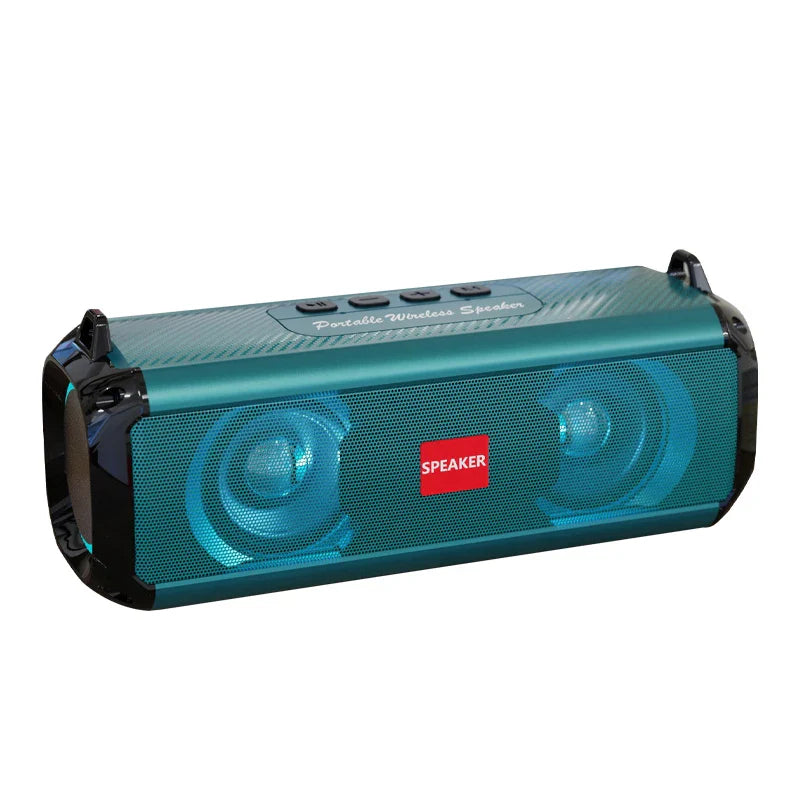 KTX-709331 Portable 2-in-1 Wireless Bass Speakers with RGB LED Light and Bluetooth Connectivity