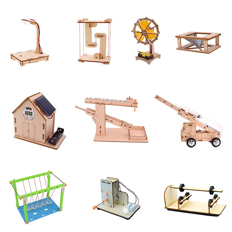 KTX-089491 STEM Educational Wooden Puzzle Kit for Kids – Science Assembly Physics Toys