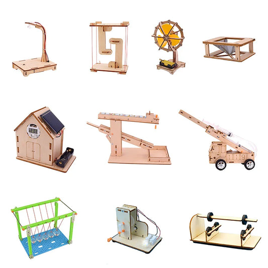 KTX-089491 STEM Educational Wooden Puzzle Kit for Kids – Science Assembly Physics Toys