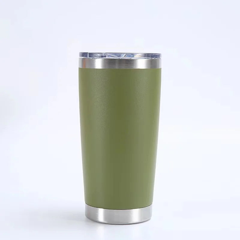 KTX-433107 Stainless Steel Double Wall Vacuum Insulated Travel Cup with Lid - Ideal for Home, Office and Car Use