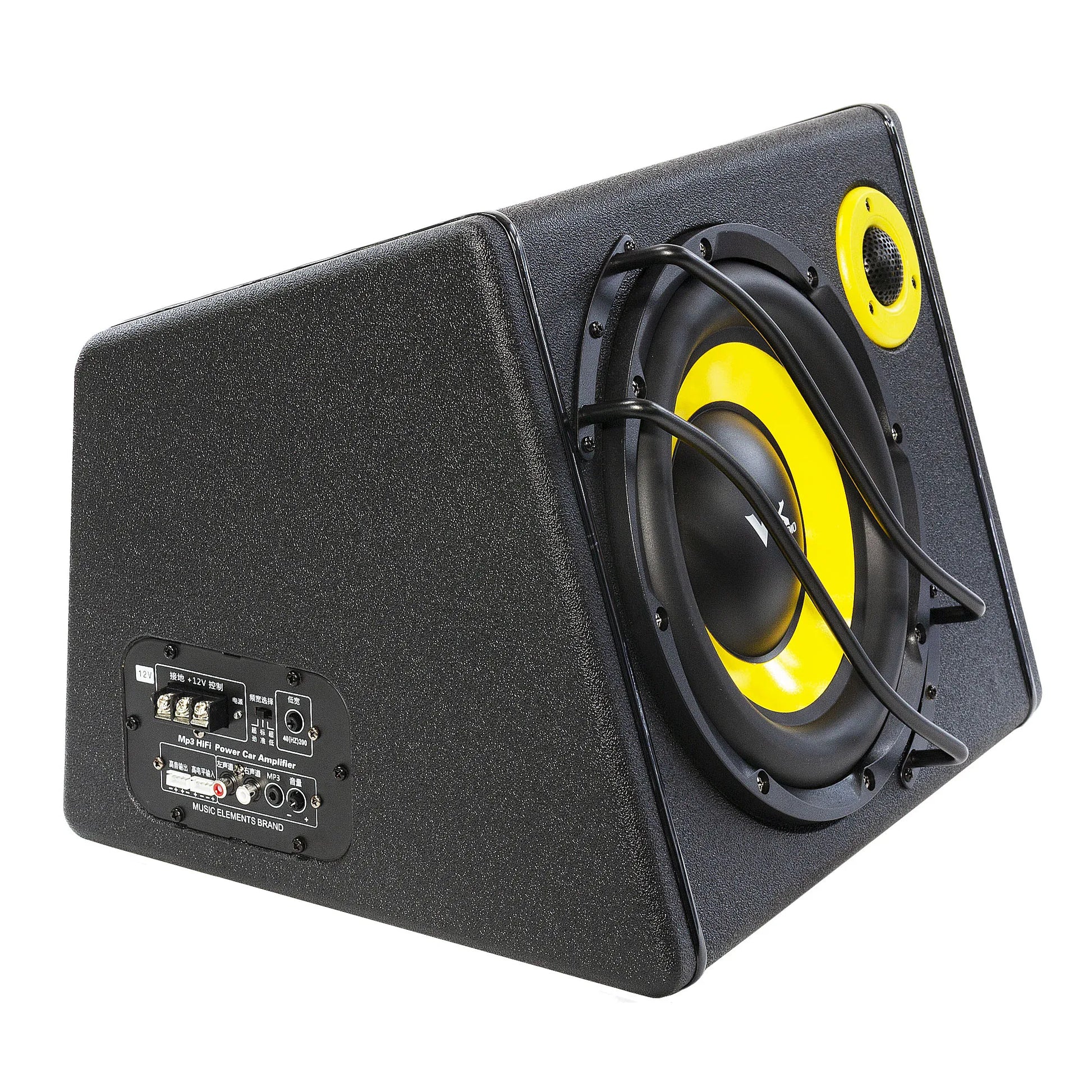 KTX-909395 12V Car Subwoofer with Amplifier and 10 Inch Speaker Box for Enhanced Audio Experience