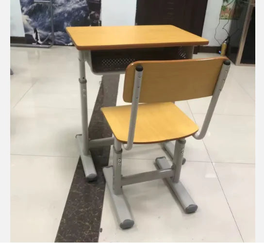 KTX-319699 Adjustable Plywood Classroom Desk and Chair Set for Primary School Students