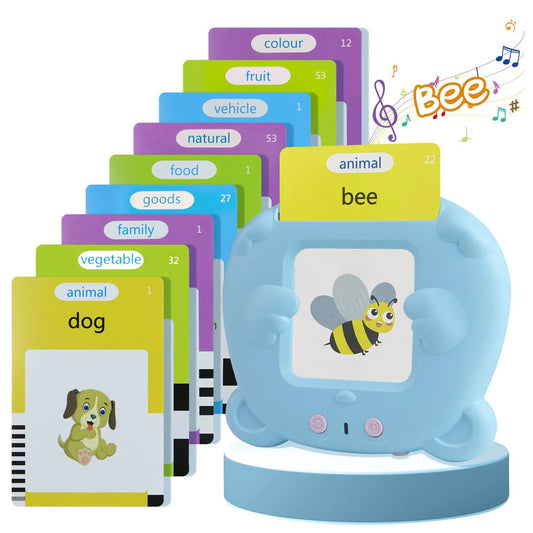 KTX-444179 Kids Educational Language Card Reader with 112 Talking Flash Cards