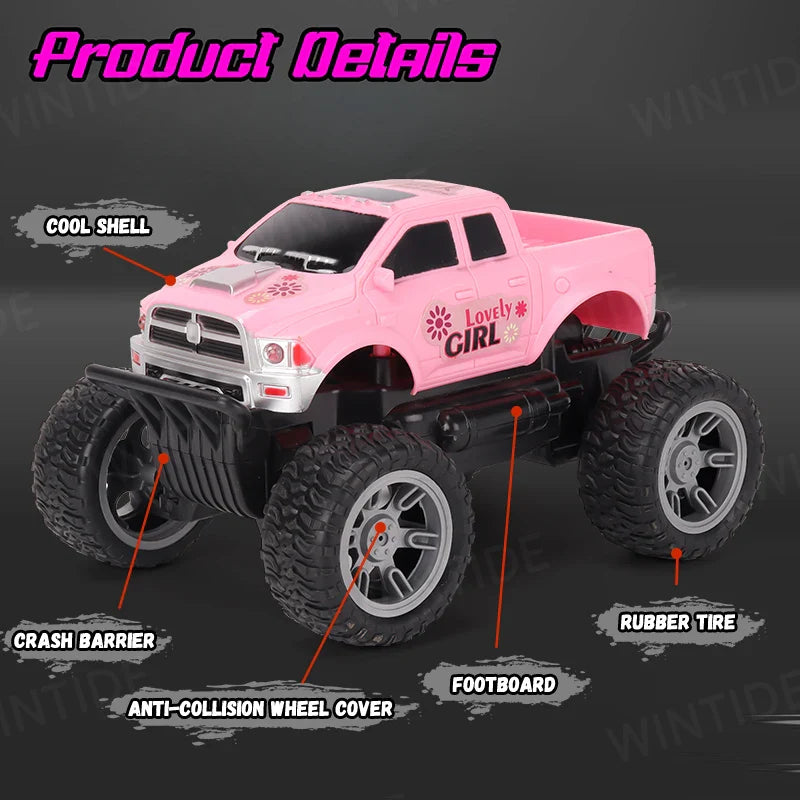 KTX-640019 1:20 Scale Off-Road Remote Control SUV with Headlights - 4 Channels, 4WD, Fast Racing Truck for Kids