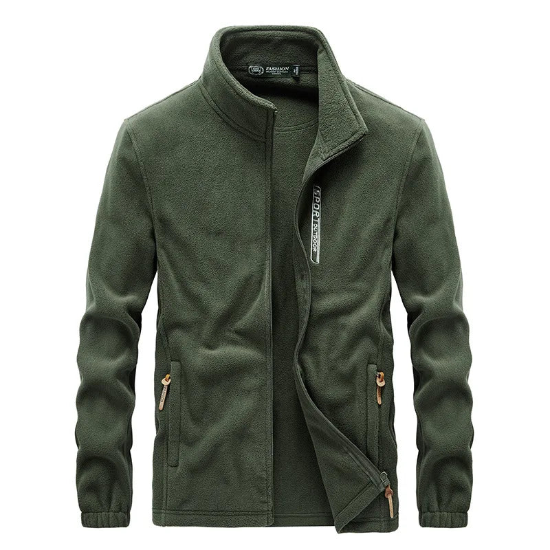 KTX-898579 Men's Jacket Sets Thickened Fleece Coat Brushed Cardigan Sports Outdoor Windproof and Warm Biker Jacket Plus Size Men's Jackets