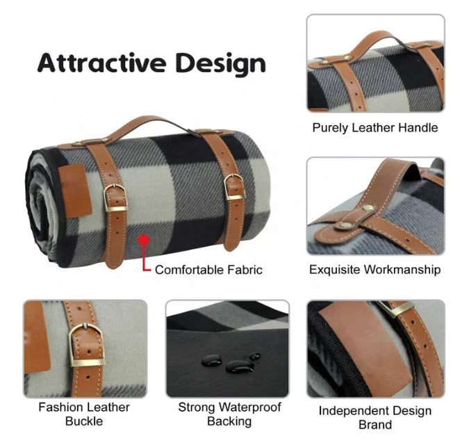 KTX-316627 Lightweight Waterproof Foldable Camping Mat for 6-8 People - PEVA Picnic Blanket