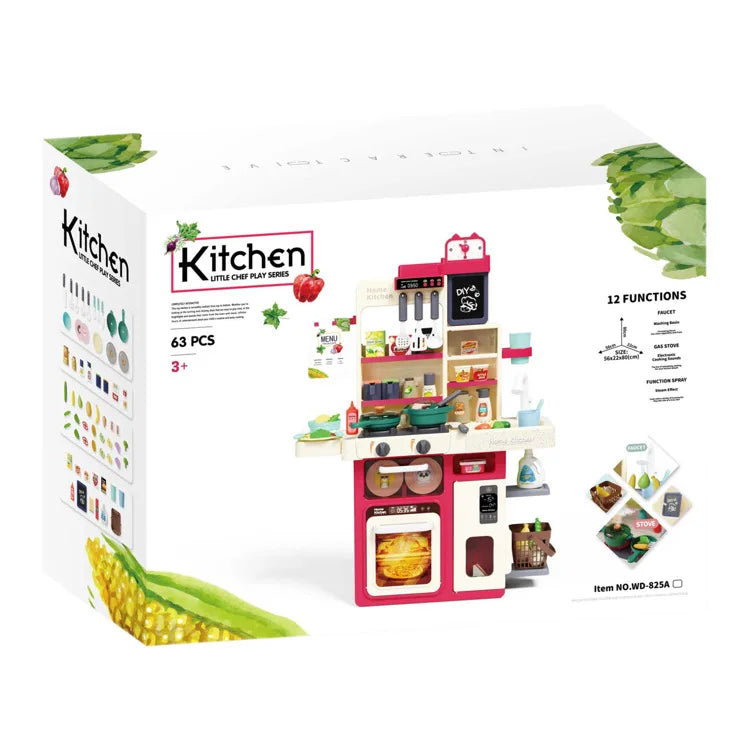 KTX-455699 Educational Pretend Play Kitchen Toy Set for Kids Aged 3-8 - Durable PC Plastic Material