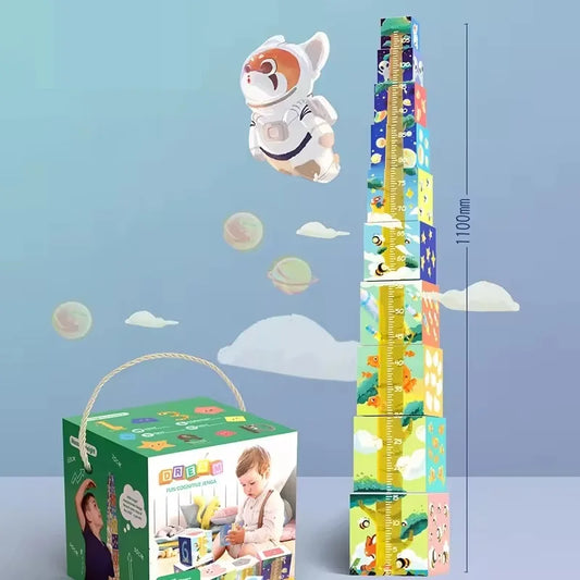 KTX-102227 Montessori-Inspired Animal Nesting and Stacking Blocks for Kids - 10PCS Educational Toy Set