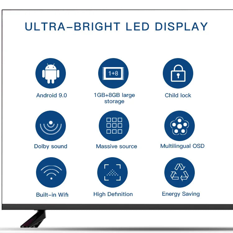 KTX-483923 43-Inch Boardless Smart LED TV with Android Operating System