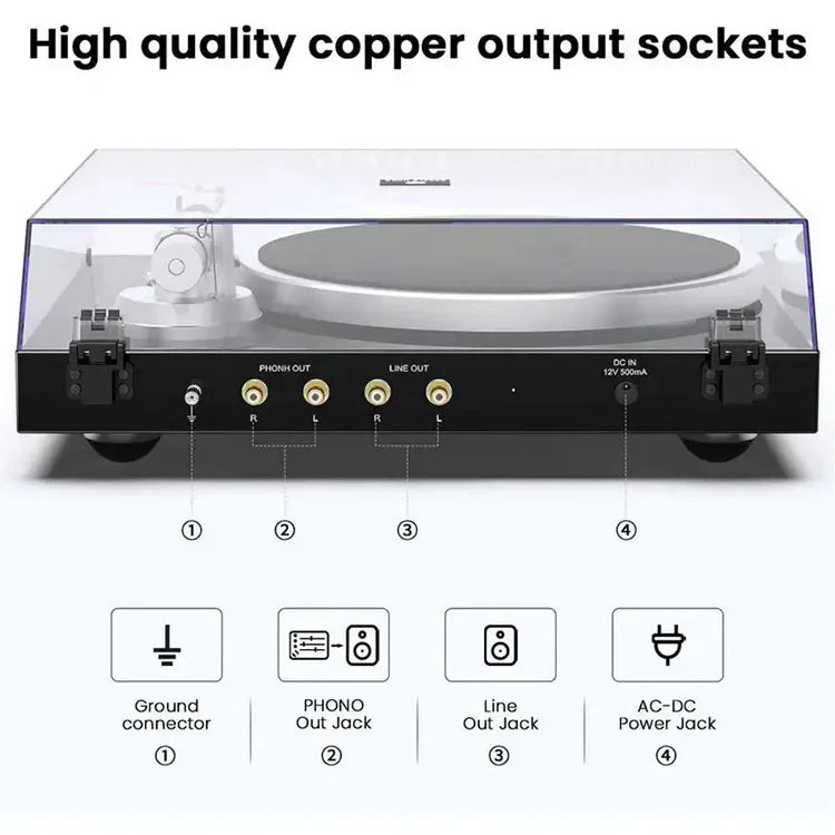 KTX-186195 Turntable Vinyl Gramophone Record Player LP Player DL002