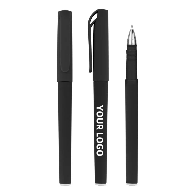 KTX-455379 Stylish Black Metal Ballpoint Pen with Customisable Logo for Business Promotions