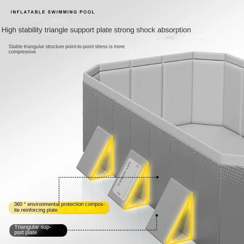 KTX-503699 Large Portable PVC Above Ground Swimming Pool for Outdoor and Children’s Use