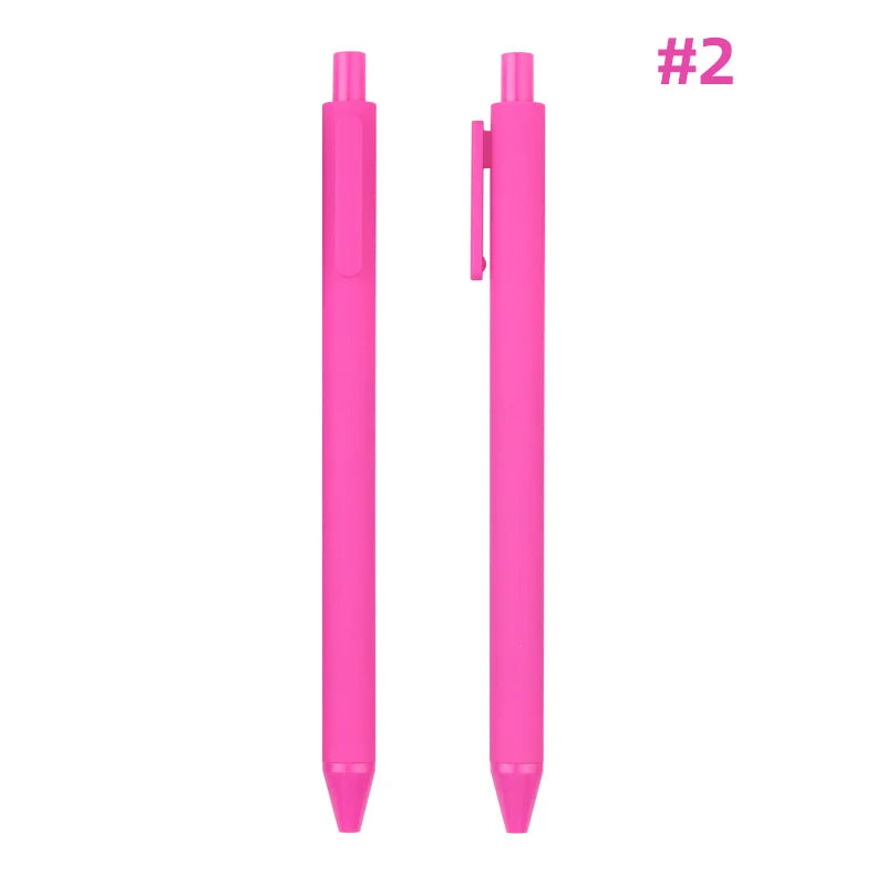 KTX-929939 Custom Logo Printed Retractable Ballpoint Pen with Soft Rubber Grip in Multiple Colours