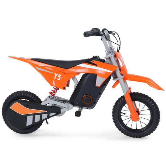 12 Inch Electric Kids Motorcycle with 2 Wheels, 24V Battery, Off-Road Design, Max Speed 23 km/h