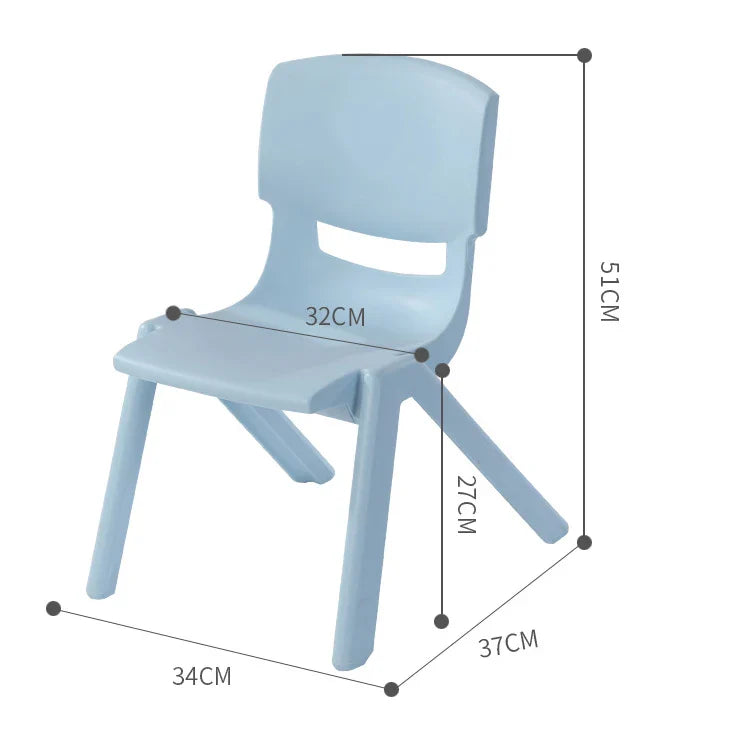 KTX-710355 Colourful Stackable PP Plastic Chairs for Kids – Indoor Use Furniture
