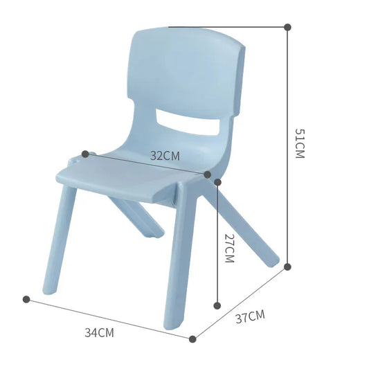 KTX-710355 Colourful Stackable PP Plastic Chairs for Kids – Indoor Use Furniture