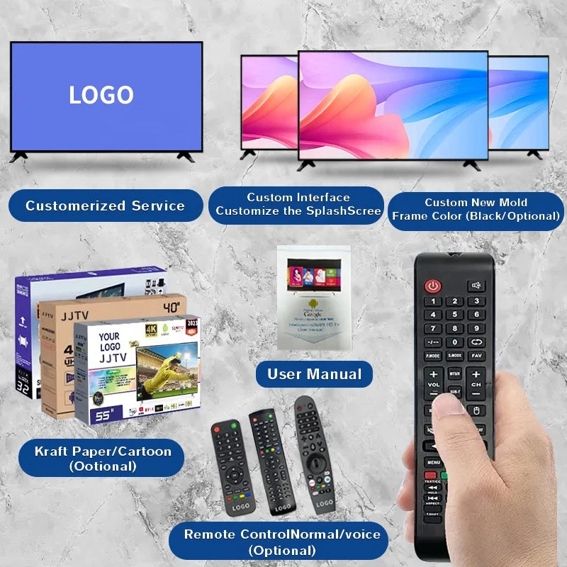 KTX-418387 Custom Smart LED TV with Android and WiFi – Available in Sizes 24 to 65 Inches
