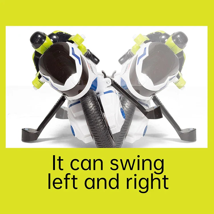 KTX-475027 Stunt Motorcycle RC Car for Kids - 2.4G Mini Radio Control Model with 360° Spin, Indoor/Outdoor Use