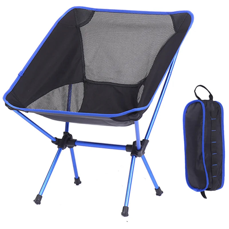 KTX-585043 Portable 7075 Aluminum Folding Moon Chair for Outdoor Activities, Includes Carry Bag