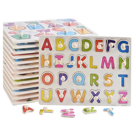 KTX-071379 Colorful Educational Wooden Jigsaw 3D Puzzle for Children, 30x23 cm, Suitable for Ages 3+