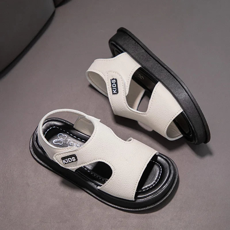 KTX-279443 New Fashion Summer Beach Sandals for Boys PU Material Anti-Slippery Soft-Soled Kid's Shoes