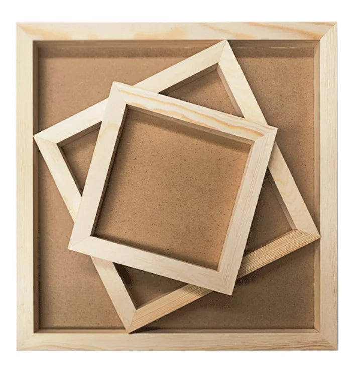 KTX-587347 Handcrafted Wooden 3D Picture Frame for Custom Displays