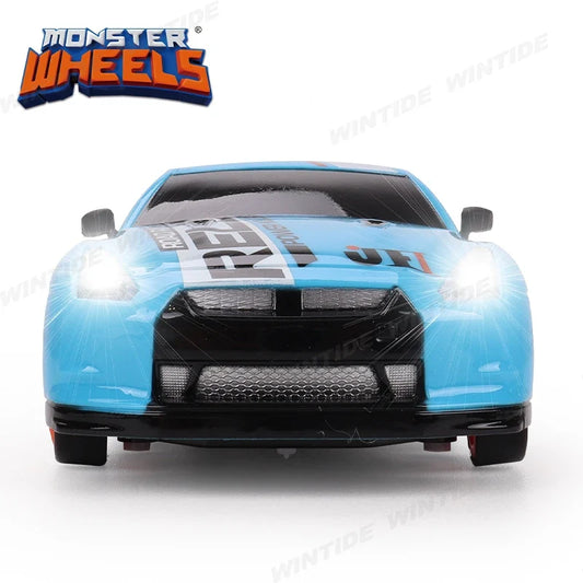 KTX-886355 1:24 Scale Remote Control Drifting Car with LED Lights - Electric 4WD Model for Kids and Beginners, Indoor-Outdoor Use