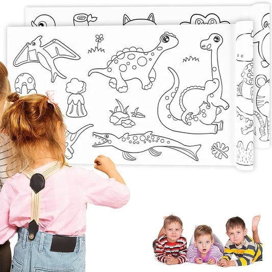 KTX-845139 Creative Removable Paper Graffiti Drawing Wall Poster Roll for Children's Art and Canvas Painting