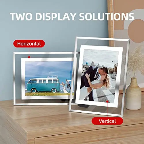 KTX-866451 Picture Photo Frame - Glass Tabletop Display & Wall Hanging, Sizes: 3.5x5, 4x6, 5x7, 6x8, 8x10, A4, A5