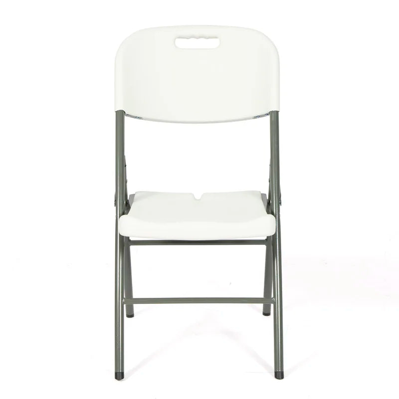 KTX-760083 Portable 8ft and 6ft White Rectangular Plastic Folding Table with Chairs for Outdoor Events