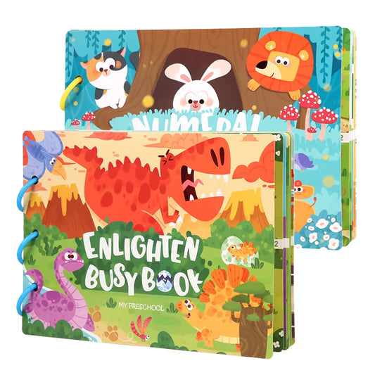 KTX-591059 Sensory Busy Book - Montessori Educational Toy for Early Learning in Toddlers and Preschoolers