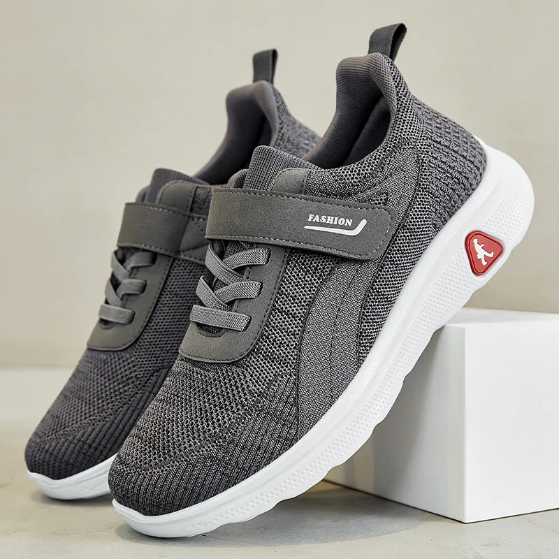 KTX-738195 B-22007 Men's Casual Comfortable Flats Men's Sneakers Lace-Up Mesh Shoes Lightweight Breathable