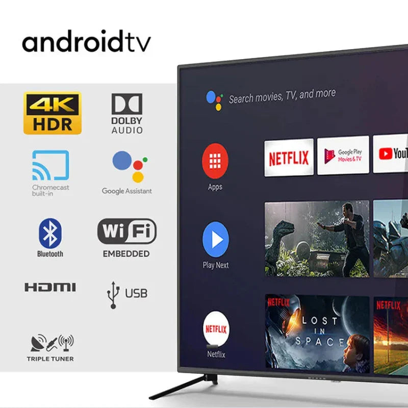 KTX-549459 Frameless 4K UHD Smart LED TV - Available in 32, 40, 43, 49, 55 Inch Sizes