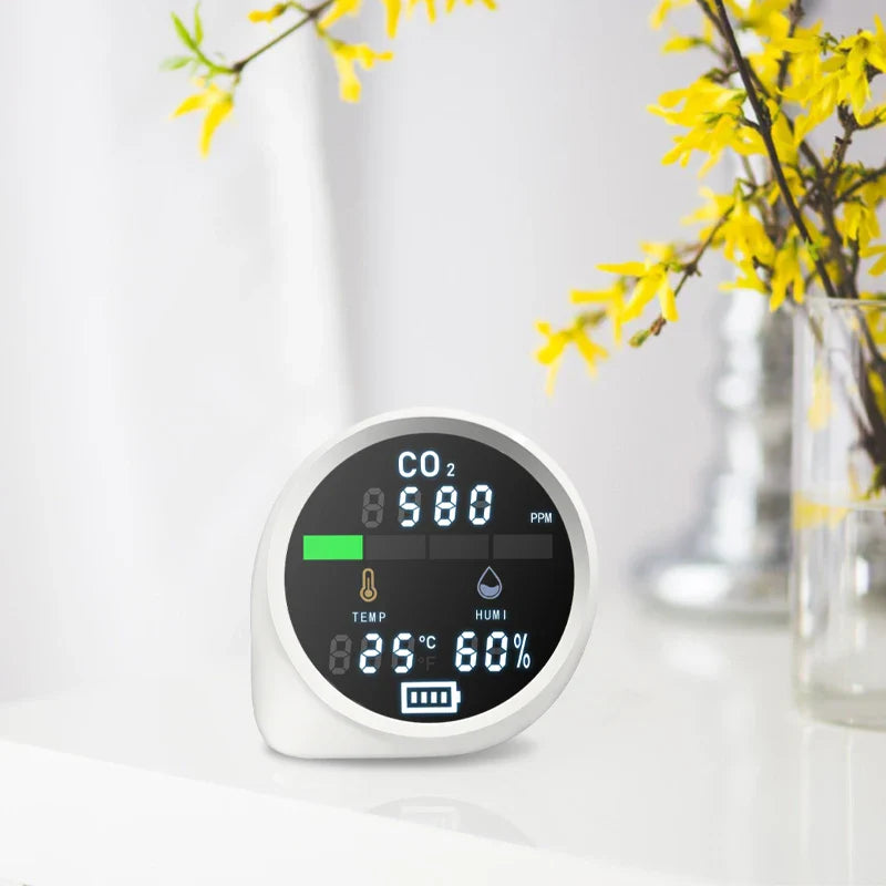 KTX-831699 Mini Portable CO2 Meter with NDIR Sensor for Accurate Air Quality Monitoring 400-5000 PPM