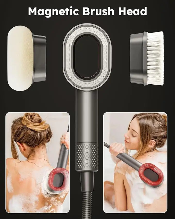 KTX-802067 Eco-Friendly Adjustable Rainfall Shower Head with Filter for Softened Water and Skin Hydration
